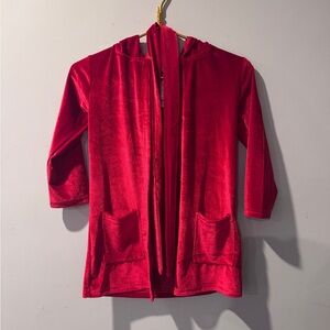 Kid’s Red Velvet Robe 5-6yrs NWT